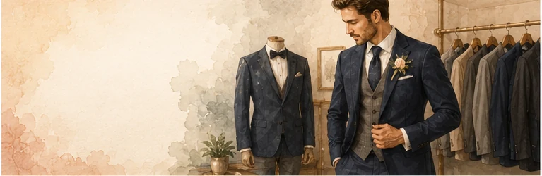Detalle visual de vestuario y accesorios para la boda — cómo coordinaría el vestuario de la pareja sin convertirlo en uniforme
