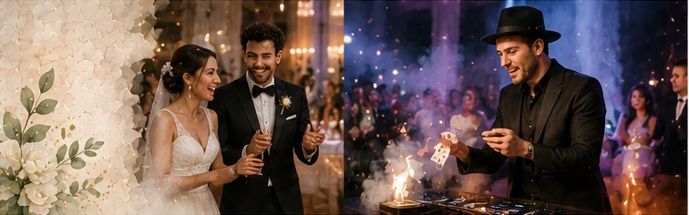 Detalle visual de música y entretenimiento para una boda — ¿dj, banda o ambos: qué opción acompaña mejor nuestra celebración?
